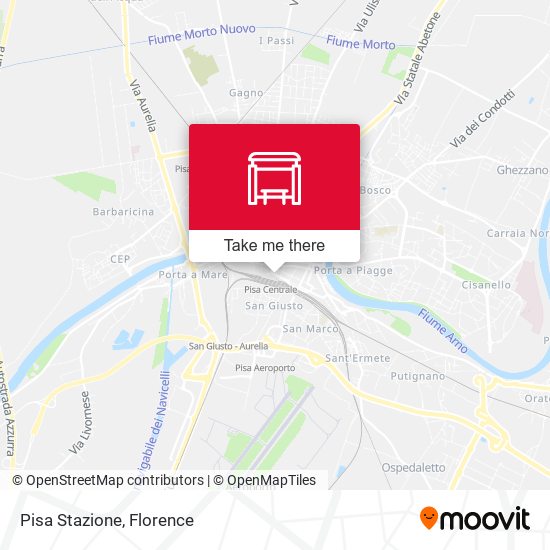 Pisa Stazione map