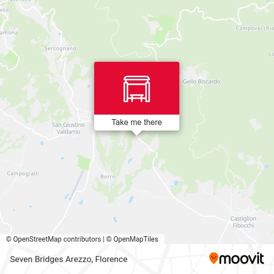 Seven Bridges Arezzo map