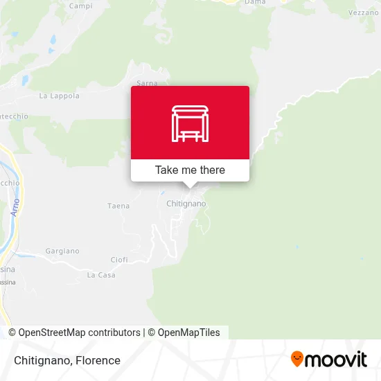 Chitignano map
