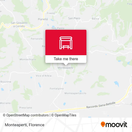 Monteaperti map