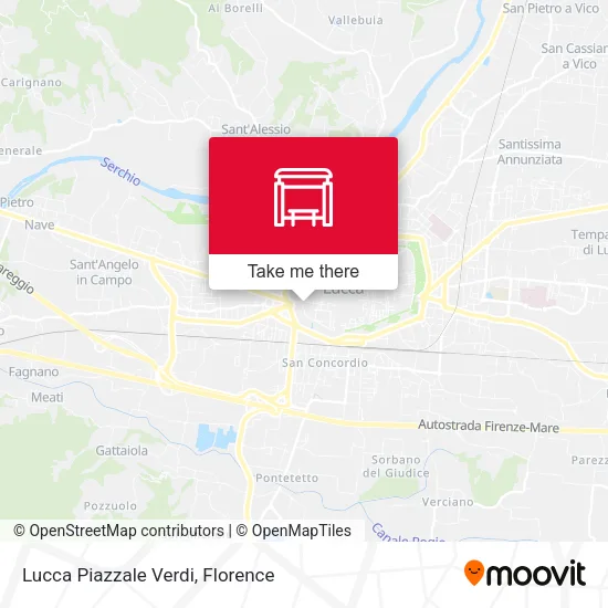Lucca Piazzale Verdi map