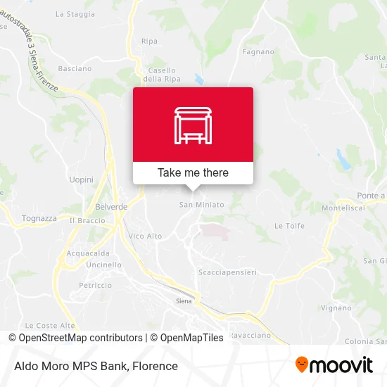 Aldo Moro MPS Bank map