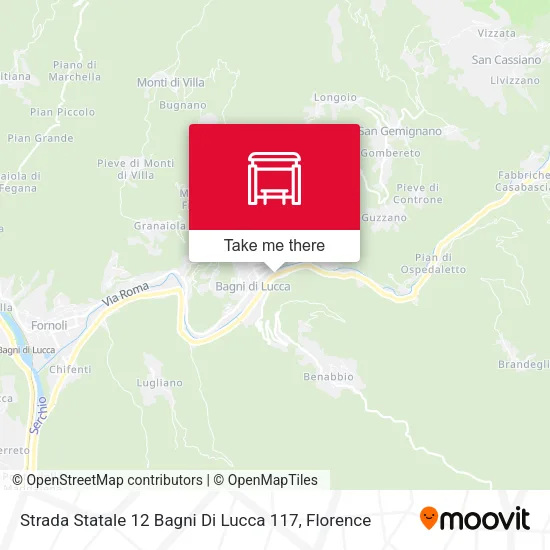 Strada Statale 12 Bagni Di Lucca 117 map