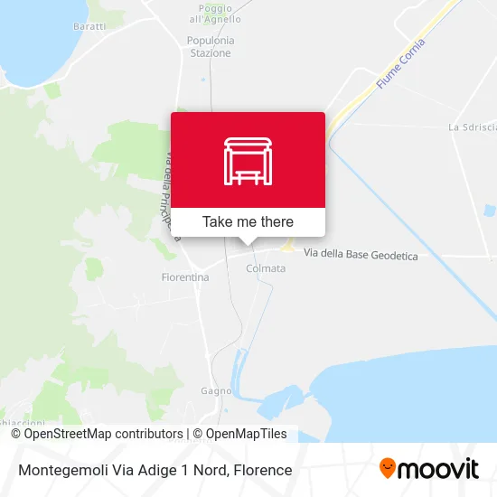 Montegemoli Via Adige 1 Nord map