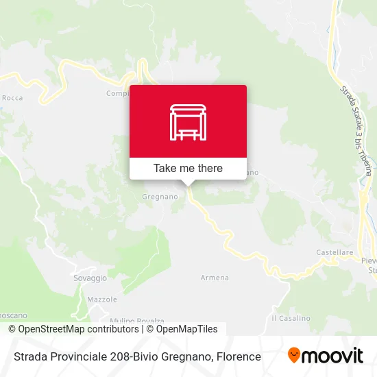 Strada Provinciale 208-Bivio Gregnano map