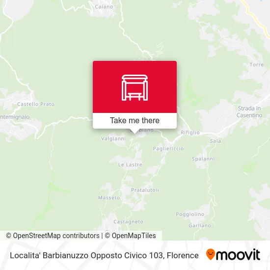 Localita' Barbianuzzo Opposto Civico 103 map