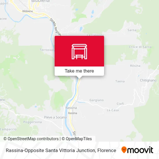 Rassina-Opposite Santa Vittoria Junction map
