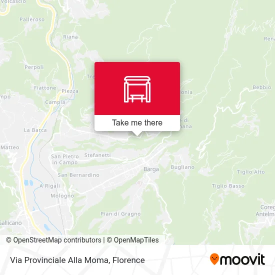 Via Provinciale Alla Moma map