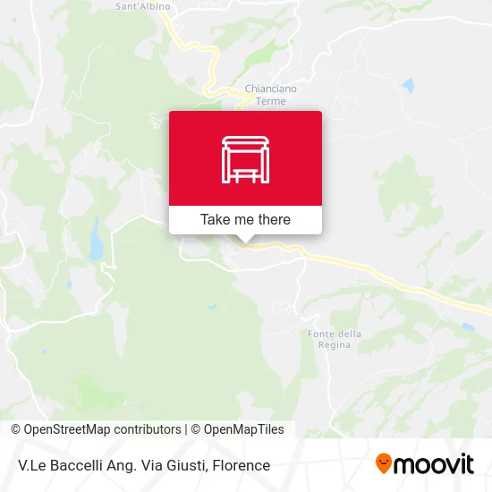 V.Le Baccelli Ang. Via Giusti map