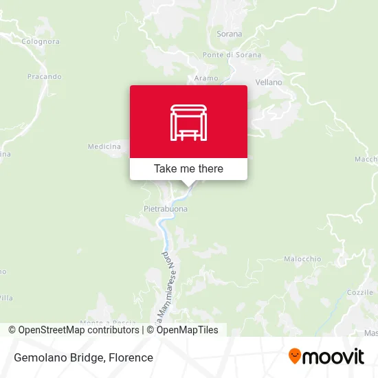 Gemolano Bridge map