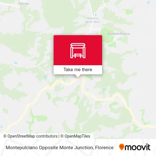 Montepulciano Opposite Monte Junction map