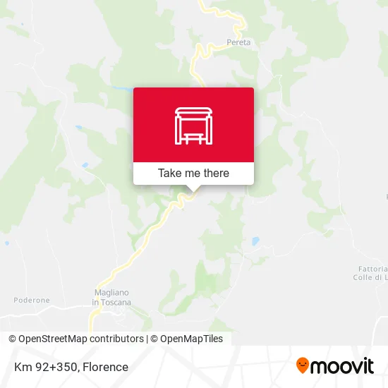 Km 92+350 map