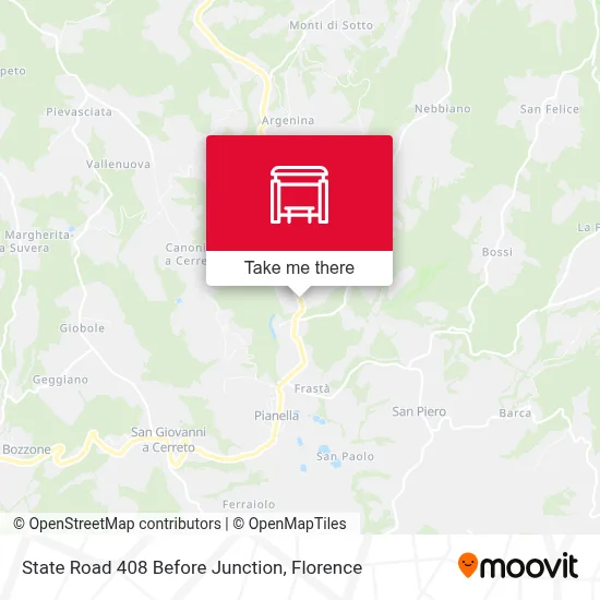 State Road 408 Before Junction map