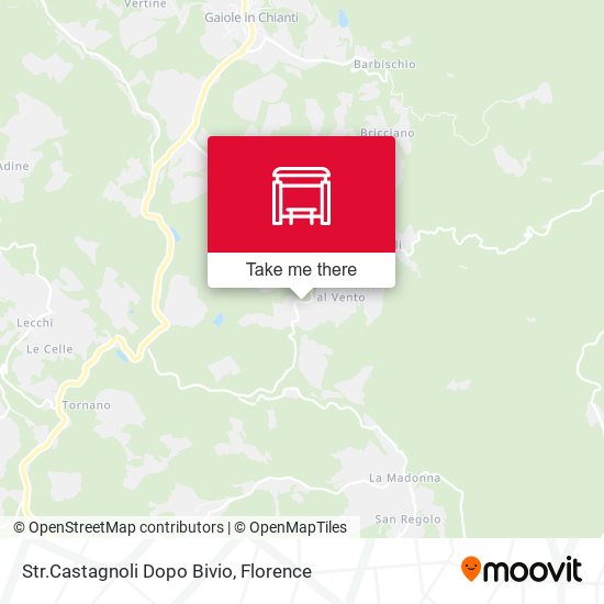 Str.Castagnoli Dopo Bivio map