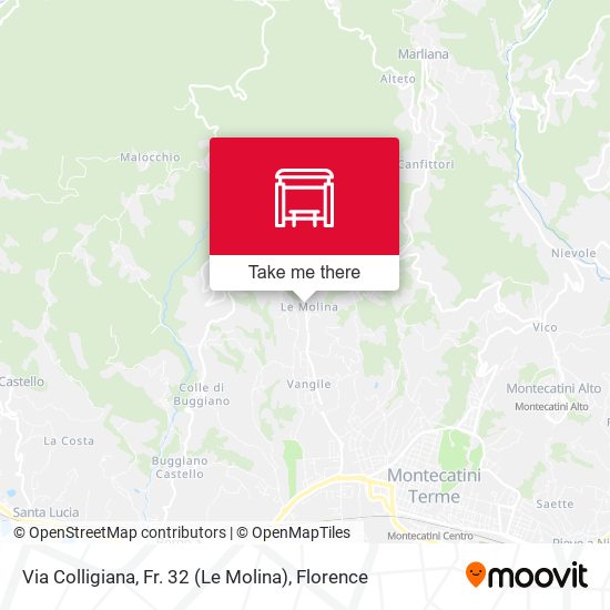 Via Colligiana, Fr. 32 (Le Molina) map