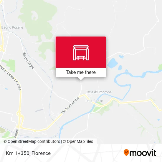 Km 1+350 map