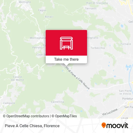 Pieve A Celle Chiesa map