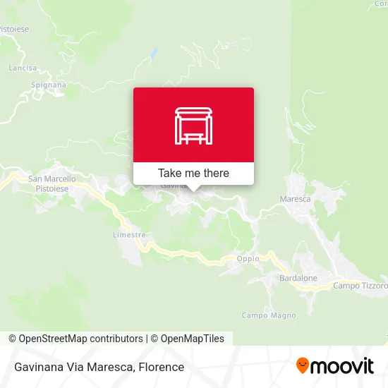 Gavinana Via Maresca map