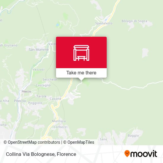 Collina Via Bolognese map