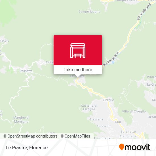 Le Piastre map