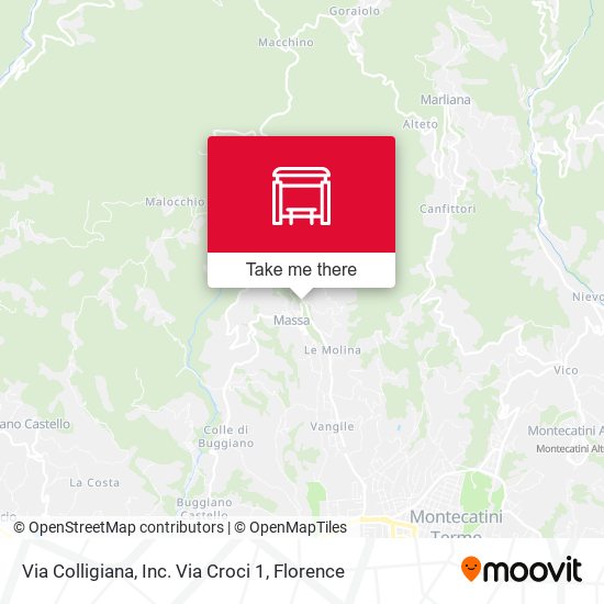 Via Colligiana, Inc. Via Croci 1 map