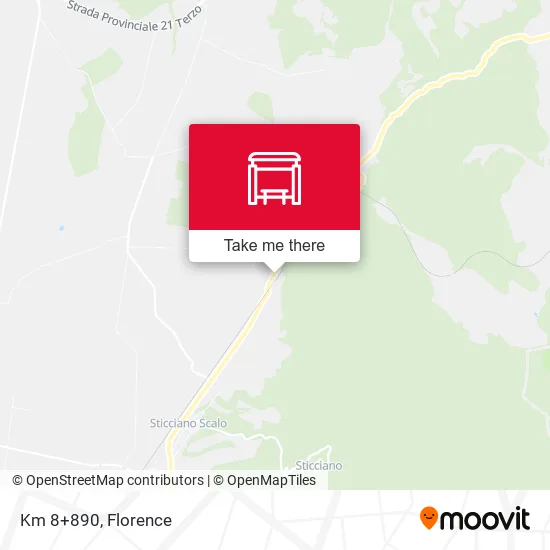 Km 8+890 map