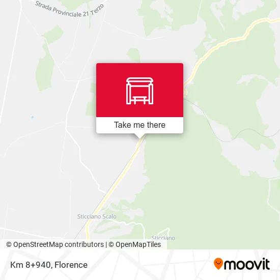 Km 8+940 map