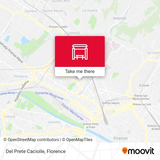 Del Prete Caciolle map