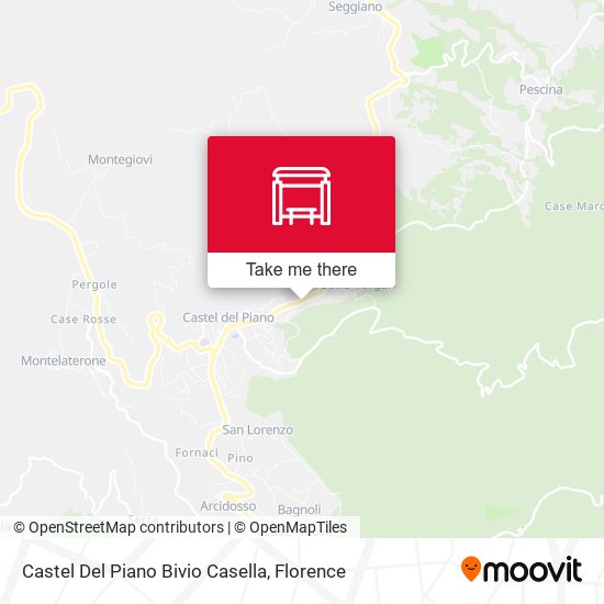 Castel Del Piano Bivio Casella map