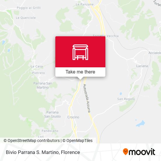Bivio Parrana S. Martino map