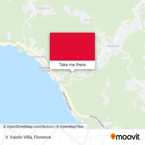 V. Vaiolo Villa map