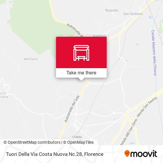 Tuori Della Via Costa Nuova Nc.28 map