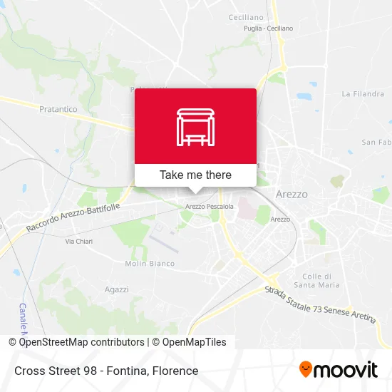 Cross Street 98 - Fontina map