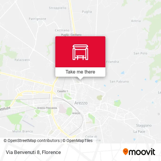 Via Benvenuti 8 map
