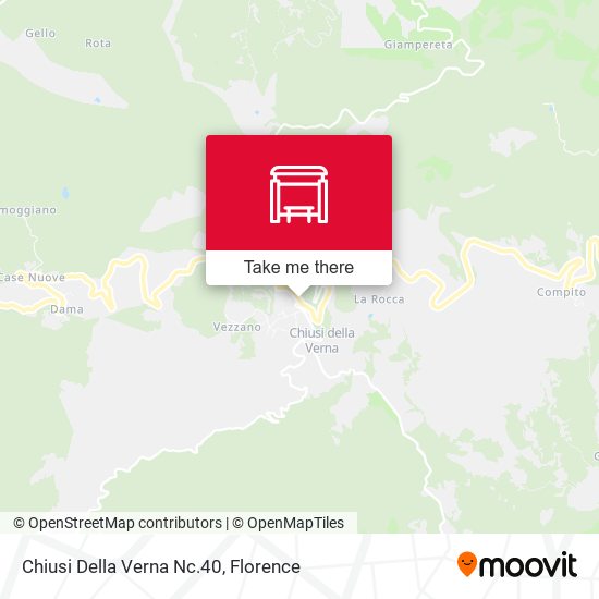 Chiusi Della Verna Nc.40 map