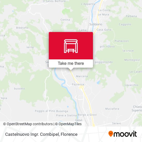 Castelnuovo Ingr. Combipel map