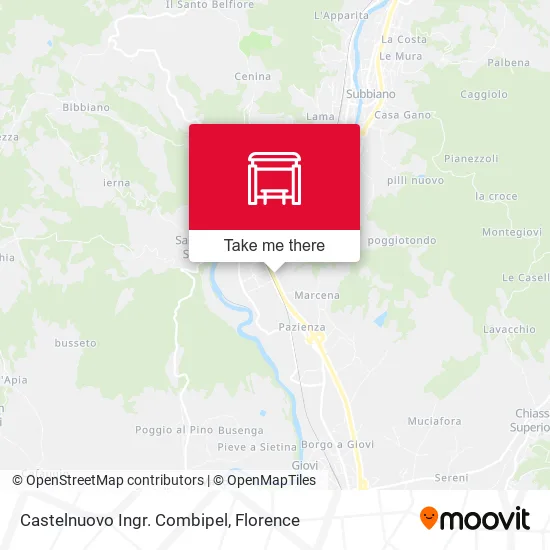 Castelnuovo Ingr. Combipel map