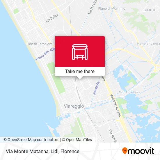 Via Monte Matanna, Lidl map