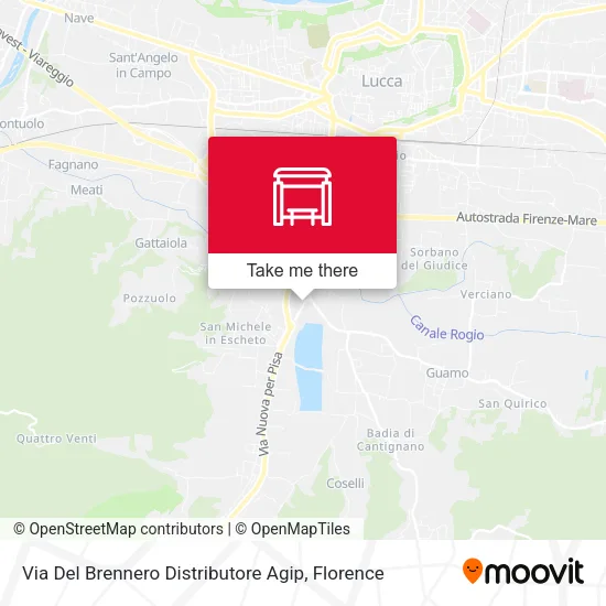Via Del Brennero Distributore Agip map