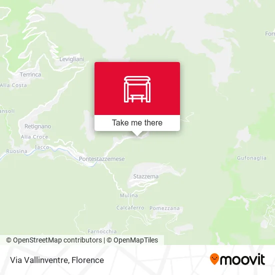 Via Vallinventre map
