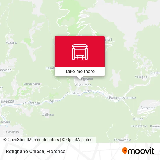 Retignano Chiesa map