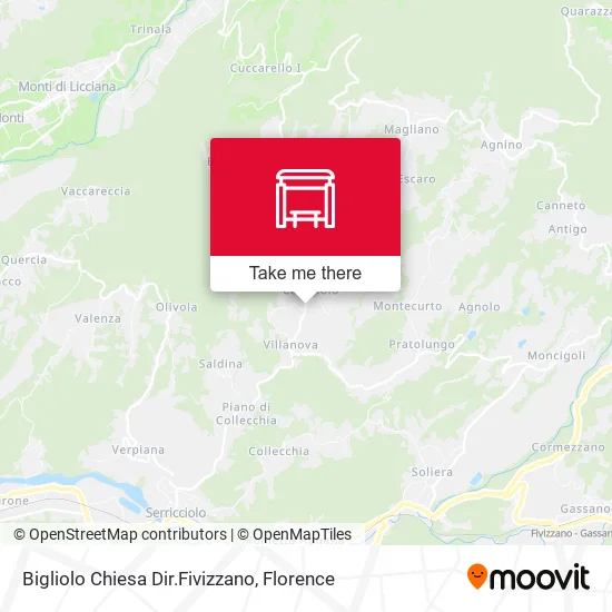 Bigliolo Chiesa Dir.Fivizzano map