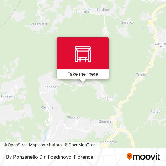 Bv Ponzanello Dir. Fosdinovo map