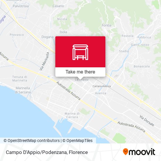 Campo D'Appio/Podenzana map