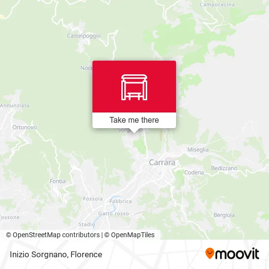 Inizio Sorgnano map