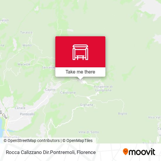 Rocca Calizzano Dir.Pontremoli map
