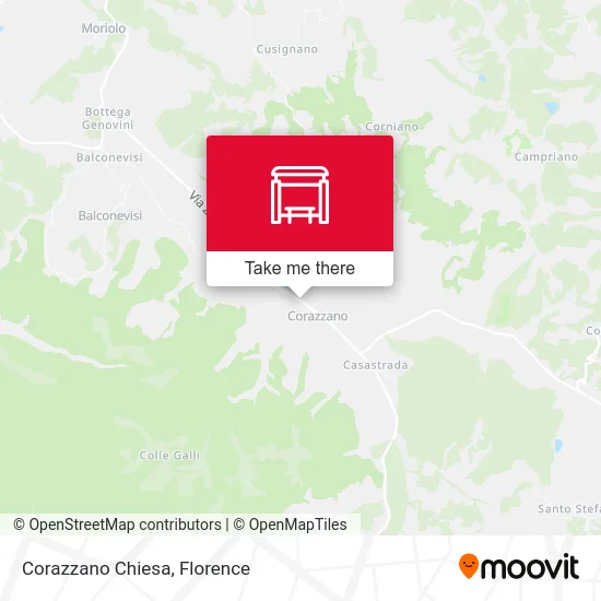 Corazzano Chiesa map