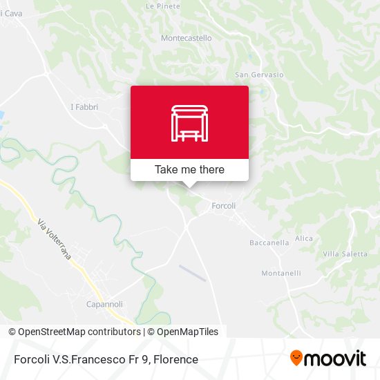 Forcoli V.S.Francesco Fr 9 map