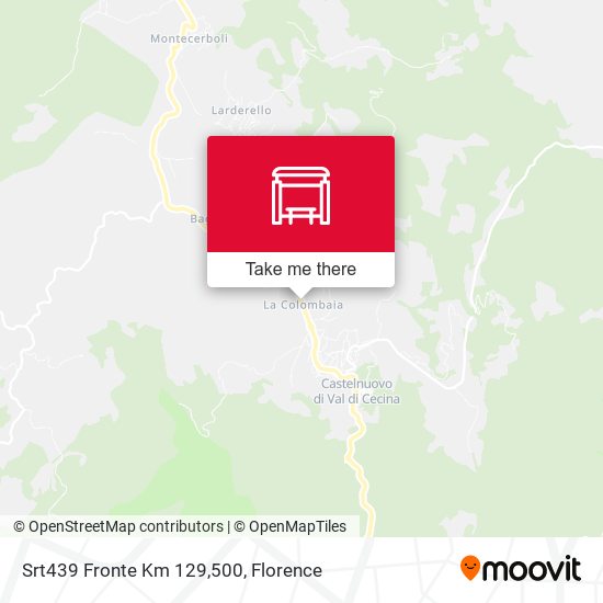 Srt439 Fronte Km 129,500 map