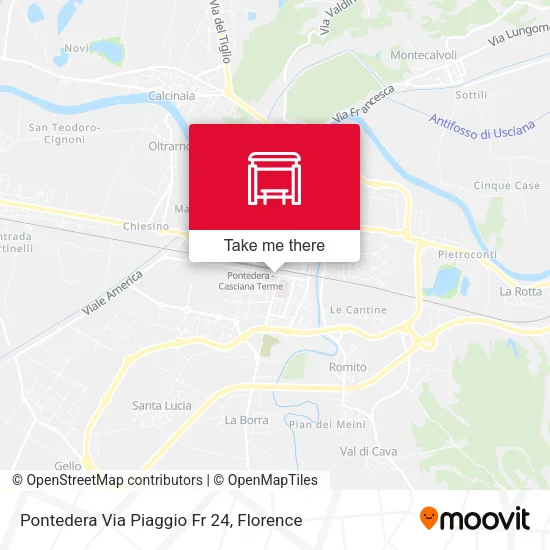 Pontedera Via Piaggio Fr 24 map
